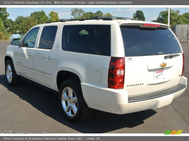 White Diamond Tricoat / Light Cashmere/Dark Cashmere 2012 Chevrolet Suburban LTZ 4x4