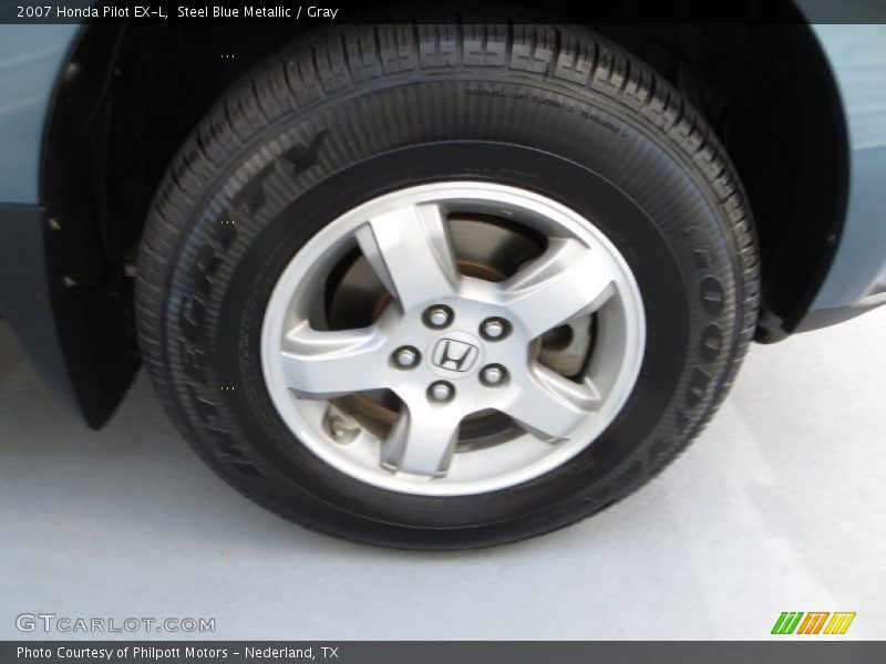 Steel Blue Metallic / Gray 2007 Honda Pilot EX-L