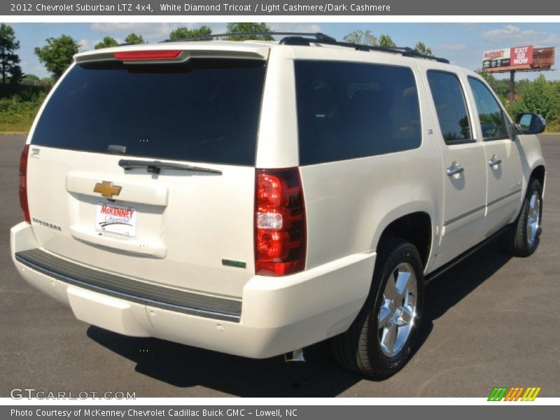 White Diamond Tricoat / Light Cashmere/Dark Cashmere 2012 Chevrolet Suburban LTZ 4x4