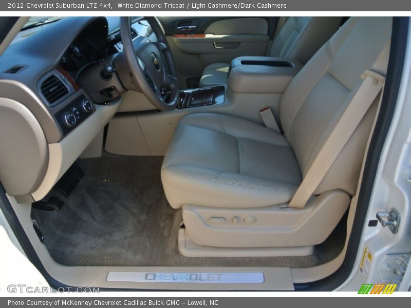White Diamond Tricoat / Light Cashmere/Dark Cashmere 2012 Chevrolet Suburban LTZ 4x4