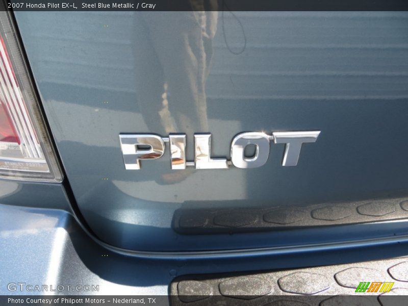 Steel Blue Metallic / Gray 2007 Honda Pilot EX-L