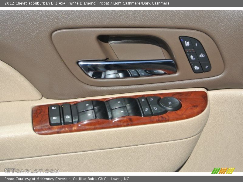 White Diamond Tricoat / Light Cashmere/Dark Cashmere 2012 Chevrolet Suburban LTZ 4x4