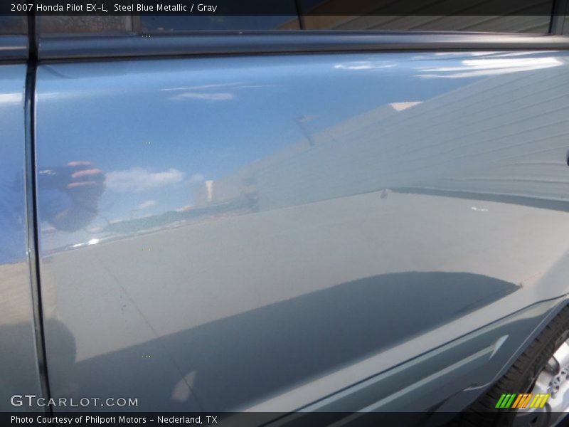 Steel Blue Metallic / Gray 2007 Honda Pilot EX-L