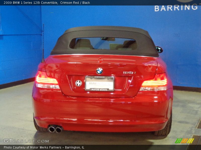 Crimson Red / Black 2009 BMW 1 Series 128i Convertible