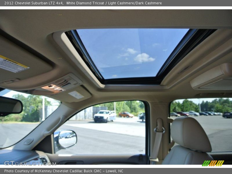 White Diamond Tricoat / Light Cashmere/Dark Cashmere 2012 Chevrolet Suburban LTZ 4x4