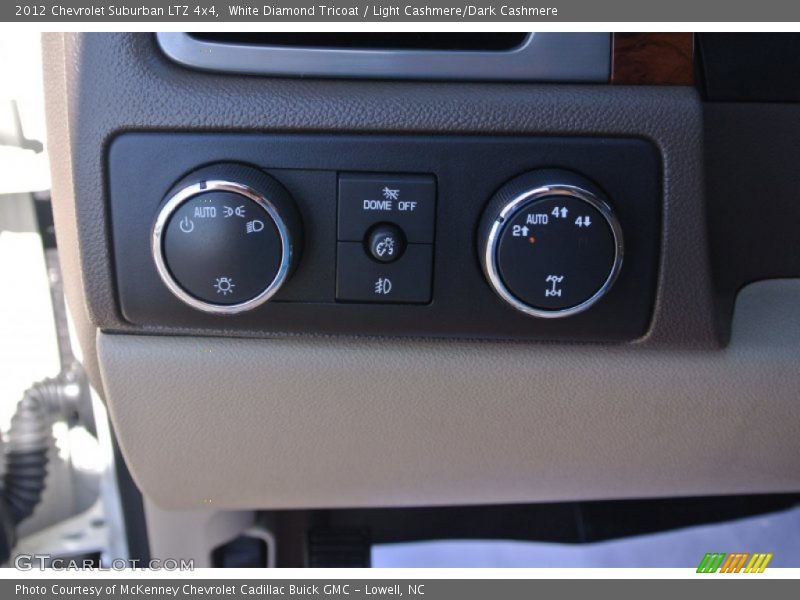 White Diamond Tricoat / Light Cashmere/Dark Cashmere 2012 Chevrolet Suburban LTZ 4x4