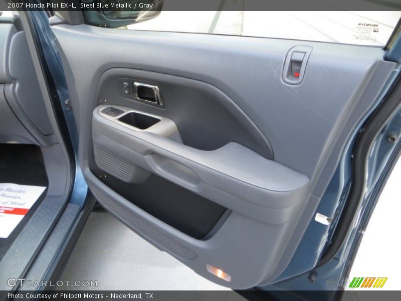 Steel Blue Metallic / Gray 2007 Honda Pilot EX-L