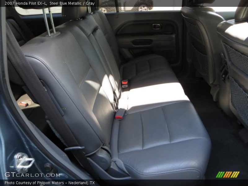 Steel Blue Metallic / Gray 2007 Honda Pilot EX-L