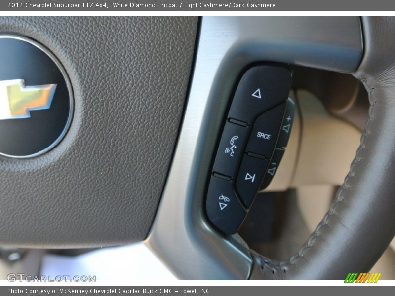 White Diamond Tricoat / Light Cashmere/Dark Cashmere 2012 Chevrolet Suburban LTZ 4x4
