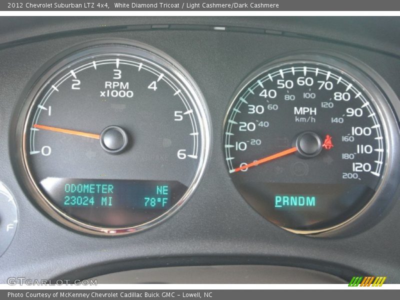 White Diamond Tricoat / Light Cashmere/Dark Cashmere 2012 Chevrolet Suburban LTZ 4x4