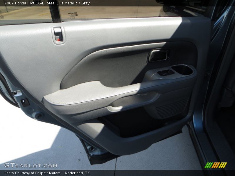 Steel Blue Metallic / Gray 2007 Honda Pilot EX-L