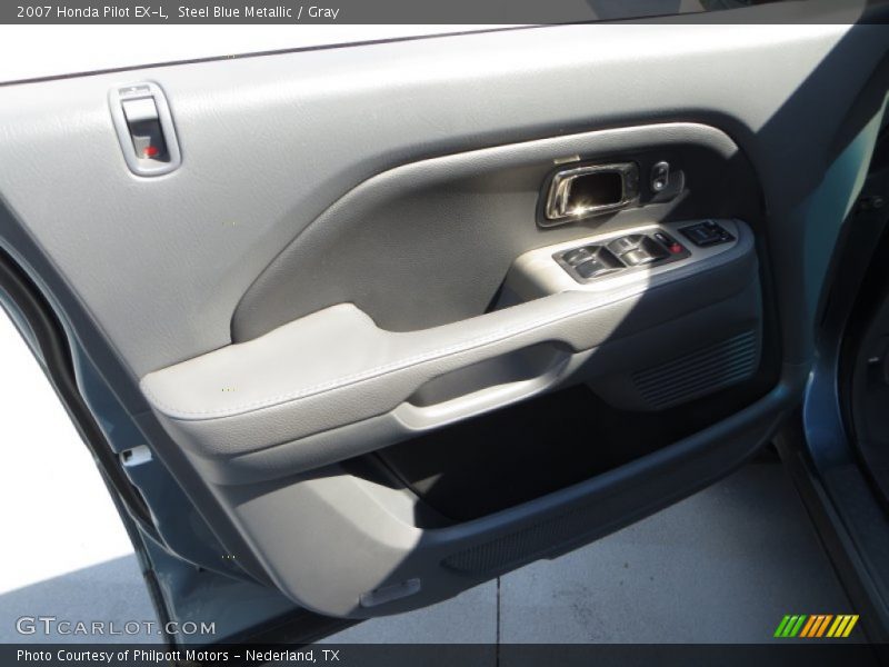 Steel Blue Metallic / Gray 2007 Honda Pilot EX-L