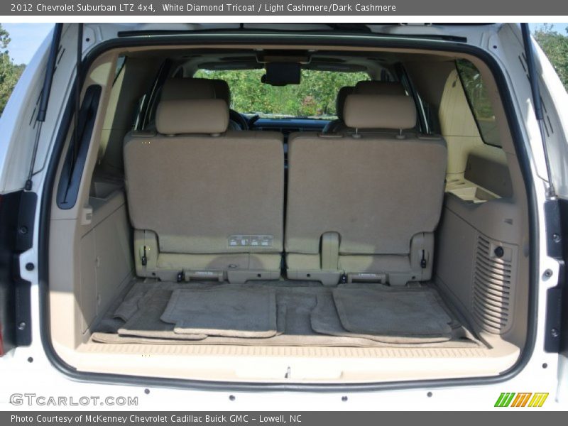 White Diamond Tricoat / Light Cashmere/Dark Cashmere 2012 Chevrolet Suburban LTZ 4x4
