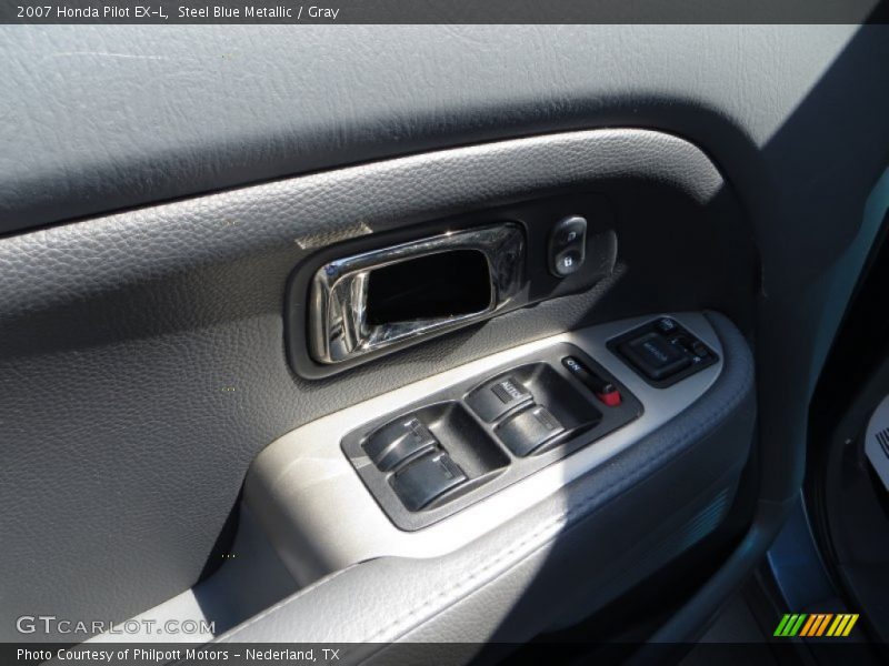 Steel Blue Metallic / Gray 2007 Honda Pilot EX-L