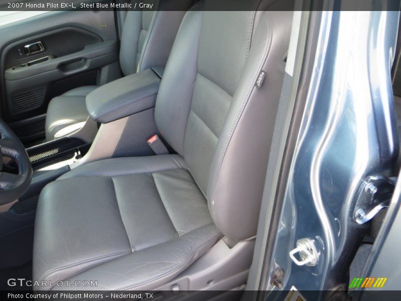 Steel Blue Metallic / Gray 2007 Honda Pilot EX-L