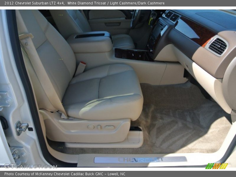 White Diamond Tricoat / Light Cashmere/Dark Cashmere 2012 Chevrolet Suburban LTZ 4x4