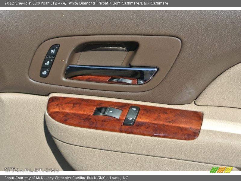White Diamond Tricoat / Light Cashmere/Dark Cashmere 2012 Chevrolet Suburban LTZ 4x4