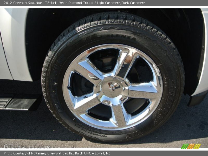 White Diamond Tricoat / Light Cashmere/Dark Cashmere 2012 Chevrolet Suburban LTZ 4x4