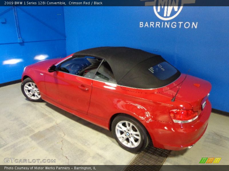 Crimson Red / Black 2009 BMW 1 Series 128i Convertible