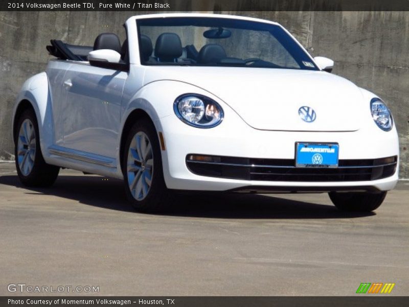 Pure White / Titan Black 2014 Volkswagen Beetle TDI
