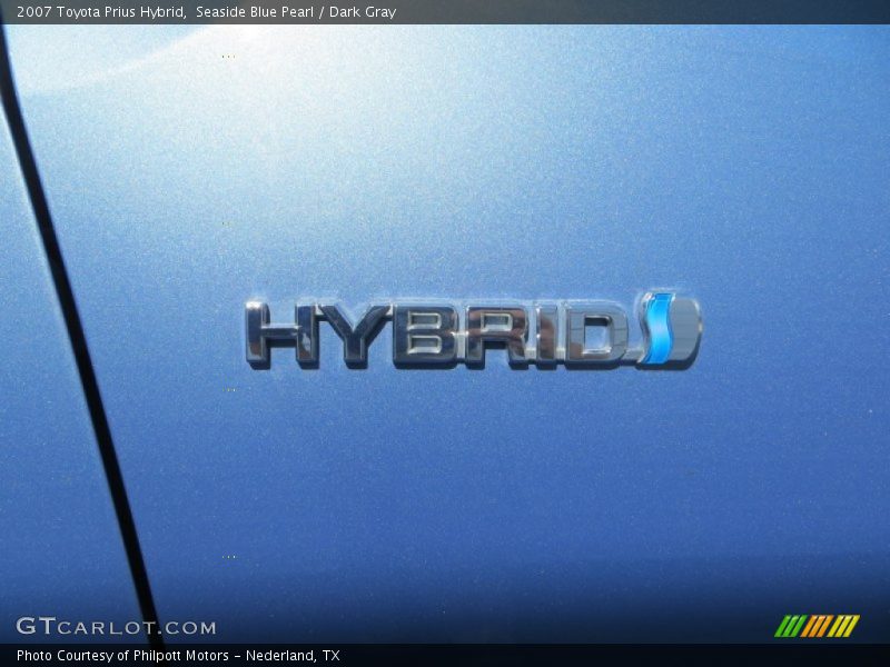 Seaside Blue Pearl / Dark Gray 2007 Toyota Prius Hybrid