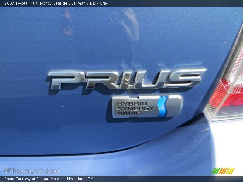 Seaside Blue Pearl / Dark Gray 2007 Toyota Prius Hybrid