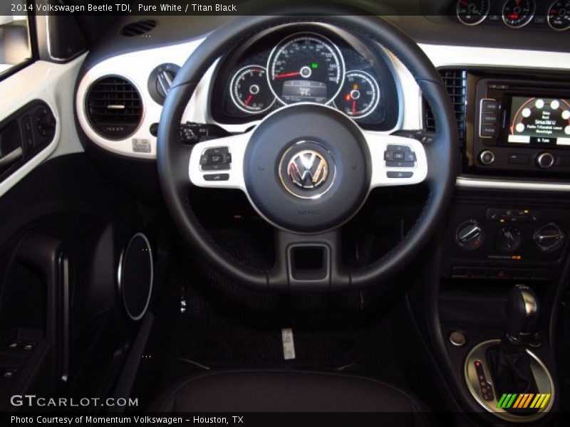 Pure White / Titan Black 2014 Volkswagen Beetle TDI
