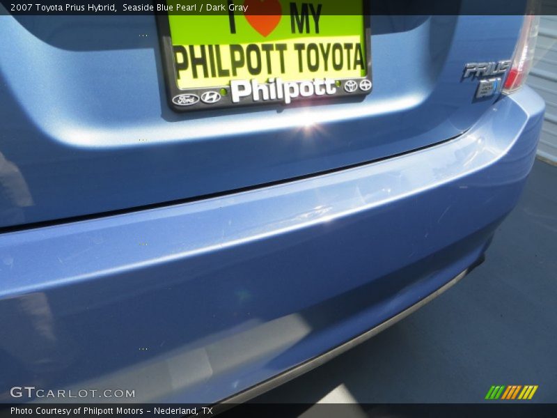 Seaside Blue Pearl / Dark Gray 2007 Toyota Prius Hybrid