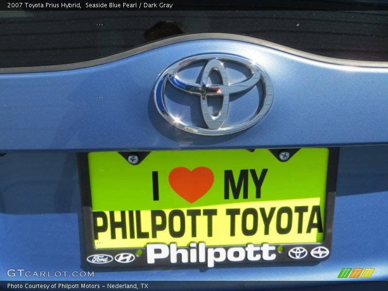 Seaside Blue Pearl / Dark Gray 2007 Toyota Prius Hybrid