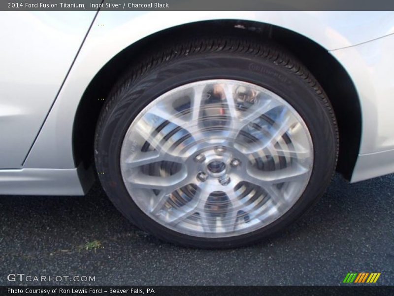Ingot Silver / Charcoal Black 2014 Ford Fusion Titanium