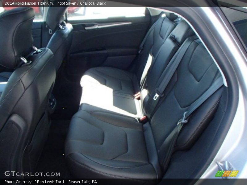 Ingot Silver / Charcoal Black 2014 Ford Fusion Titanium