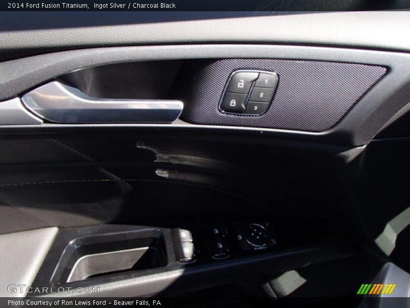 Ingot Silver / Charcoal Black 2014 Ford Fusion Titanium