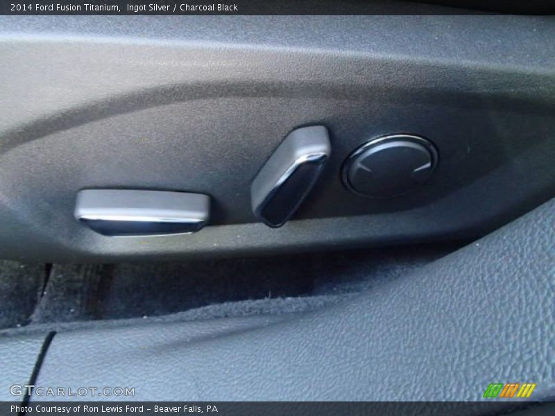 Ingot Silver / Charcoal Black 2014 Ford Fusion Titanium
