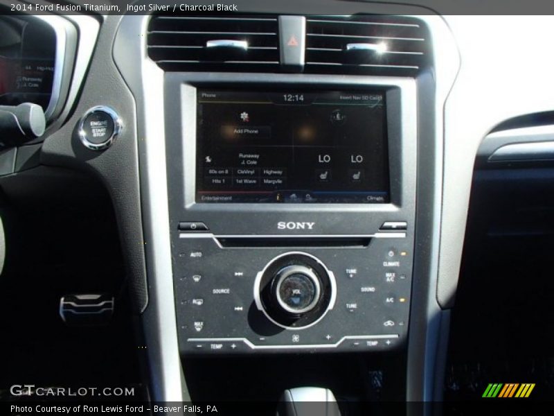 Ingot Silver / Charcoal Black 2014 Ford Fusion Titanium