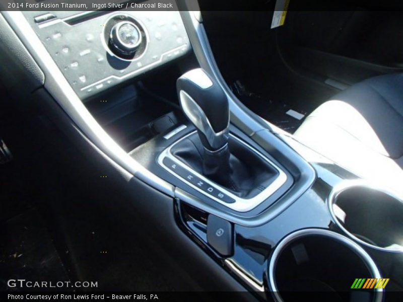 Ingot Silver / Charcoal Black 2014 Ford Fusion Titanium