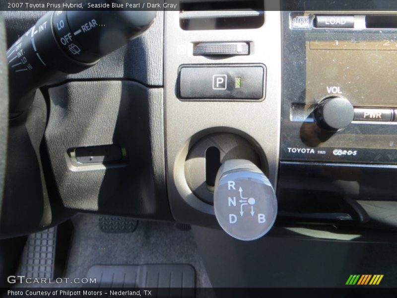 Seaside Blue Pearl / Dark Gray 2007 Toyota Prius Hybrid