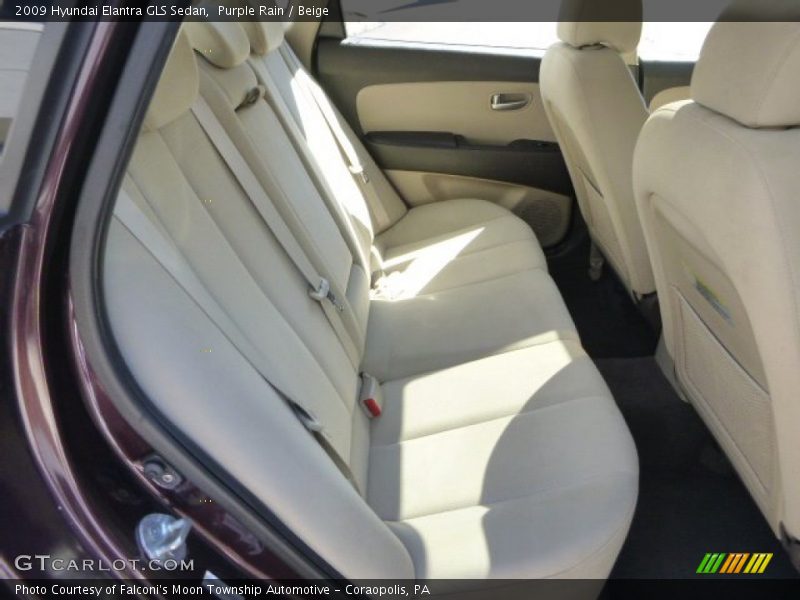Purple Rain / Beige 2009 Hyundai Elantra GLS Sedan