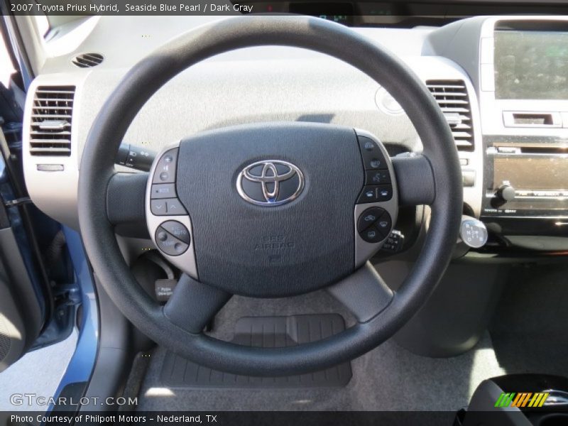 Seaside Blue Pearl / Dark Gray 2007 Toyota Prius Hybrid