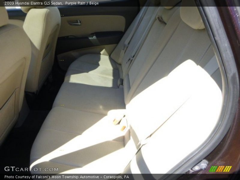 Purple Rain / Beige 2009 Hyundai Elantra GLS Sedan