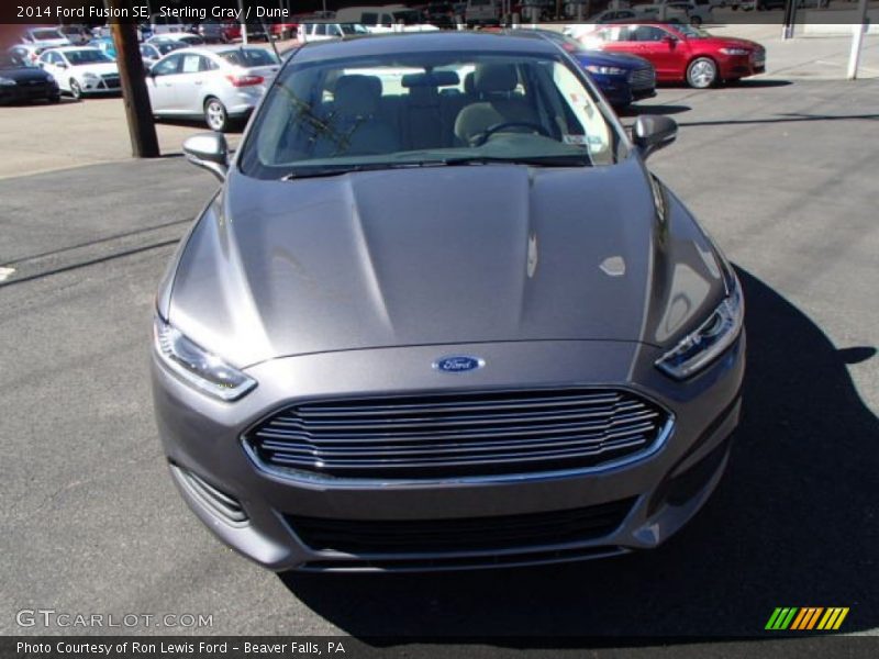 Sterling Gray / Dune 2014 Ford Fusion SE