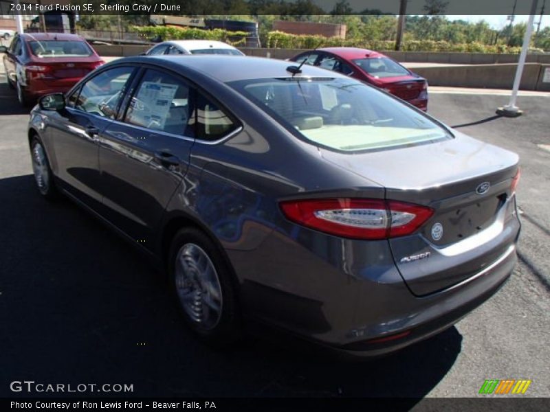 Sterling Gray / Dune 2014 Ford Fusion SE
