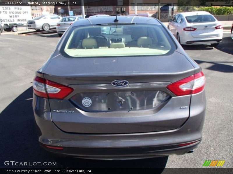 Sterling Gray / Dune 2014 Ford Fusion SE