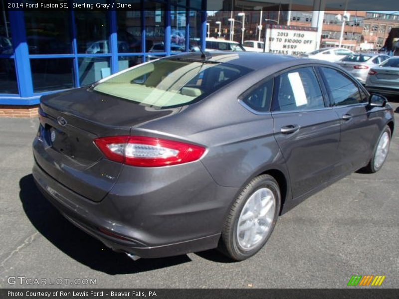 Sterling Gray / Dune 2014 Ford Fusion SE