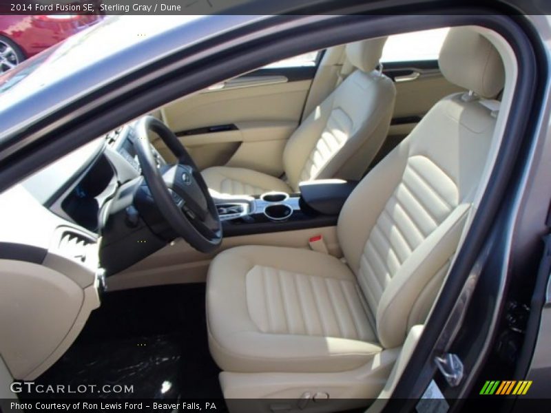 Sterling Gray / Dune 2014 Ford Fusion SE