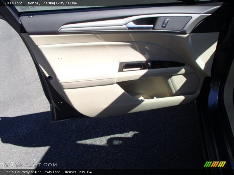 Sterling Gray / Dune 2014 Ford Fusion SE