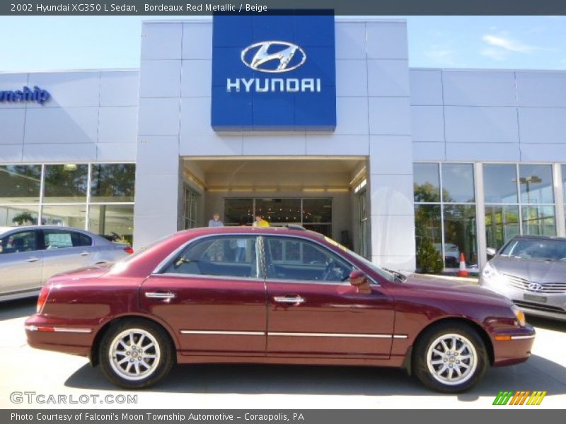 Bordeaux Red Metallic / Beige 2002 Hyundai XG350 L Sedan