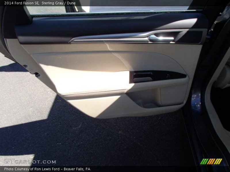 Sterling Gray / Dune 2014 Ford Fusion SE