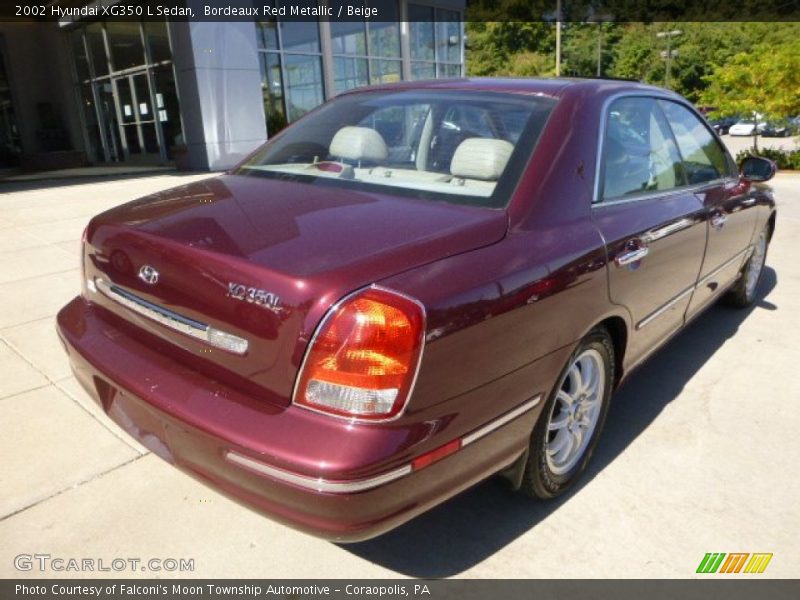 Bordeaux Red Metallic / Beige 2002 Hyundai XG350 L Sedan