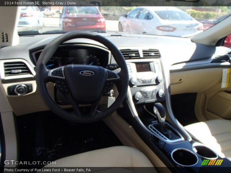Sterling Gray / Dune 2014 Ford Fusion SE