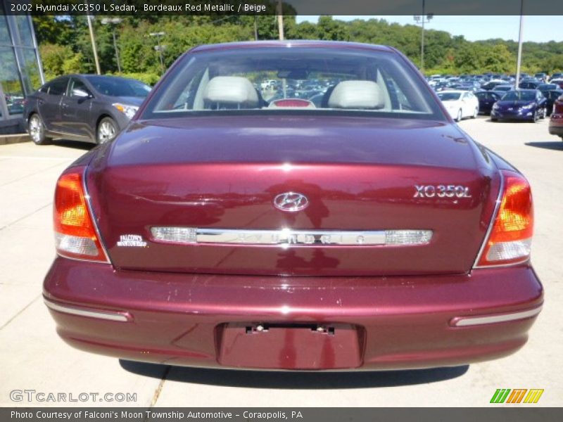 Bordeaux Red Metallic / Beige 2002 Hyundai XG350 L Sedan